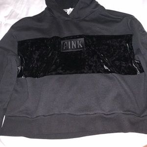 Pink cropped hoodie🖤